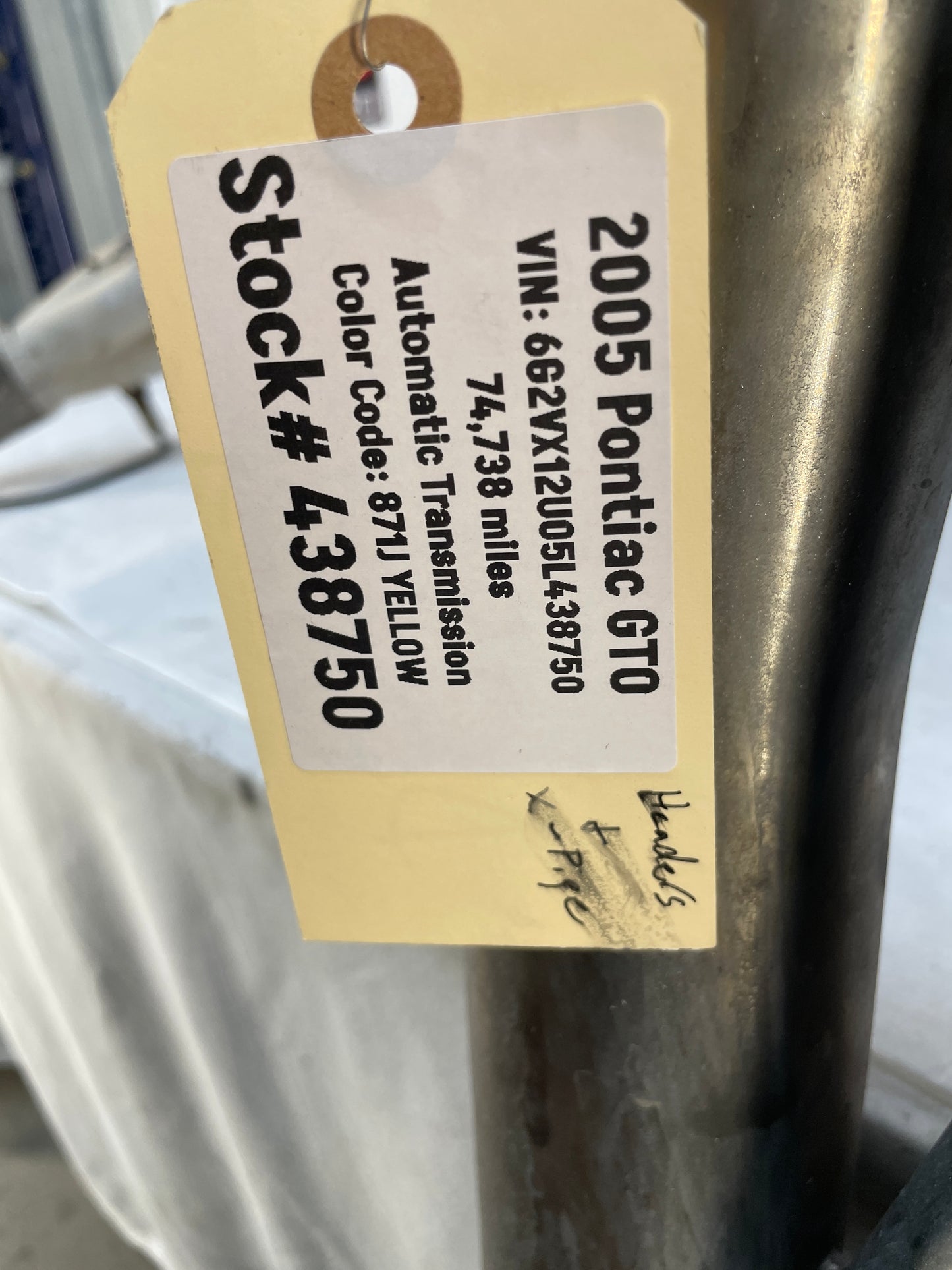 2005 Pontiac GTO Long Tube Exhaust Headers w/ X Pipe