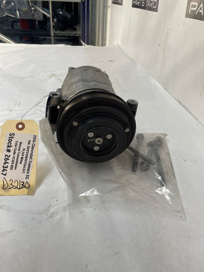 2014 Chevy Camaro SS AC A/C Air Conditioner Compressor w/ Hardware OEM - Day's Parts Yard