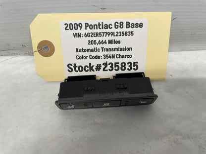 2009 Pontiac G8 Base Heated Seat & Traction Control Switch OEM - Day's Parts Yard