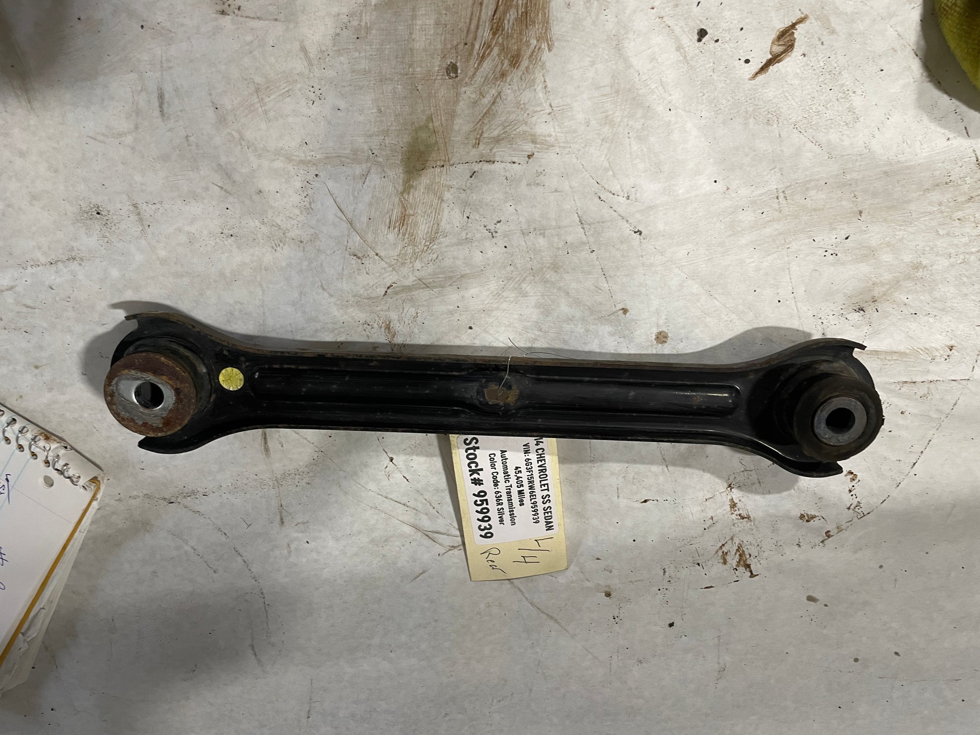 2014 Chevy SS Sedan LH Driver Rear Trailing Arm OEM - Day's Parts Yard