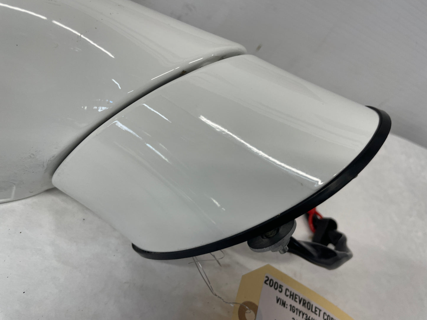 2005 Chevy C6 Corvette RH Passenger Exterior Out Side Mirror White OEM - Day's Parts Yard