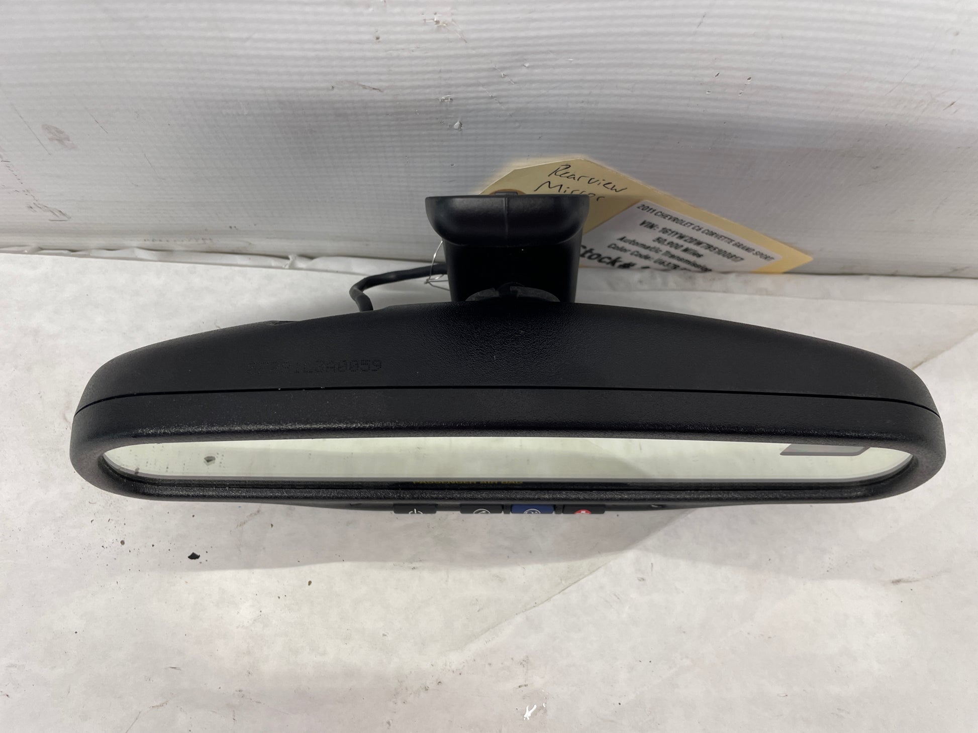 2011 Chevy C6 Corvette Grand Sport Rearview Rear View Mirror w/ Map Light OEM - Day's Parts Yard
