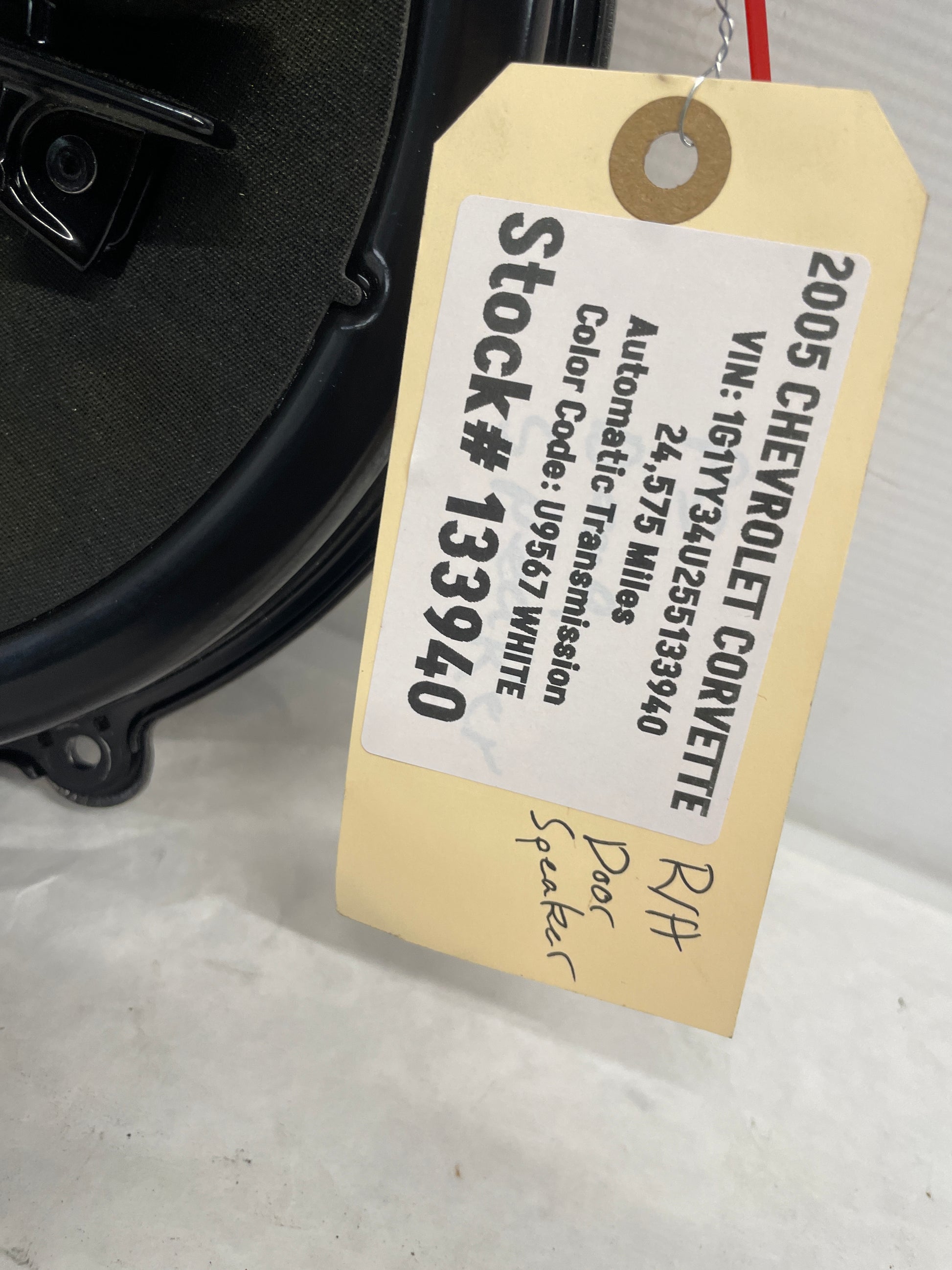 2005 Chevy C6 Corvette RH Passenger Door Radio Bose Speaker OEM - Day's Parts Yard