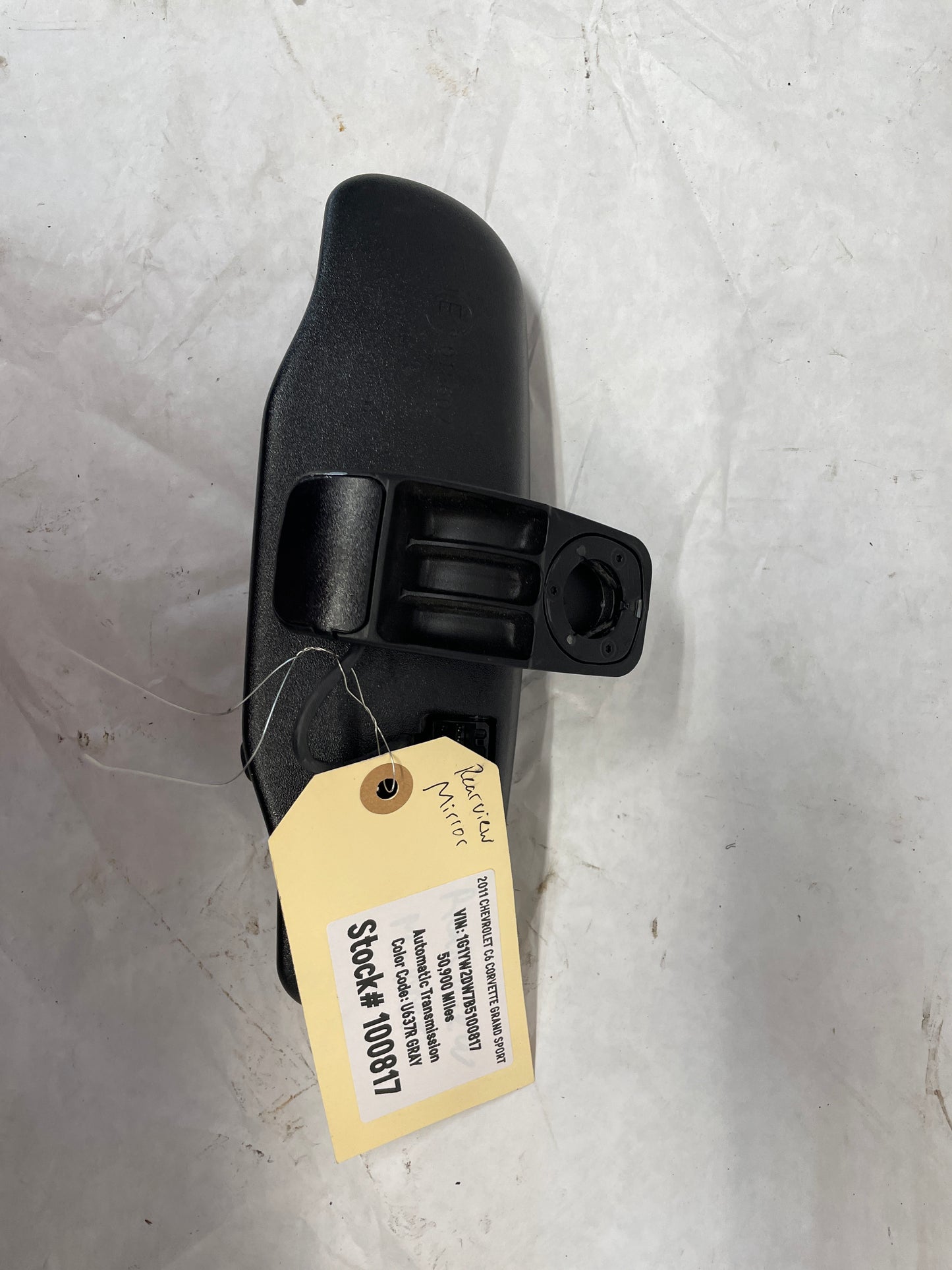 2011 Chevy C6 Corvette Grand Sport Rearview Rear View Mirror w/ Map Light OEM - Day's Parts Yard