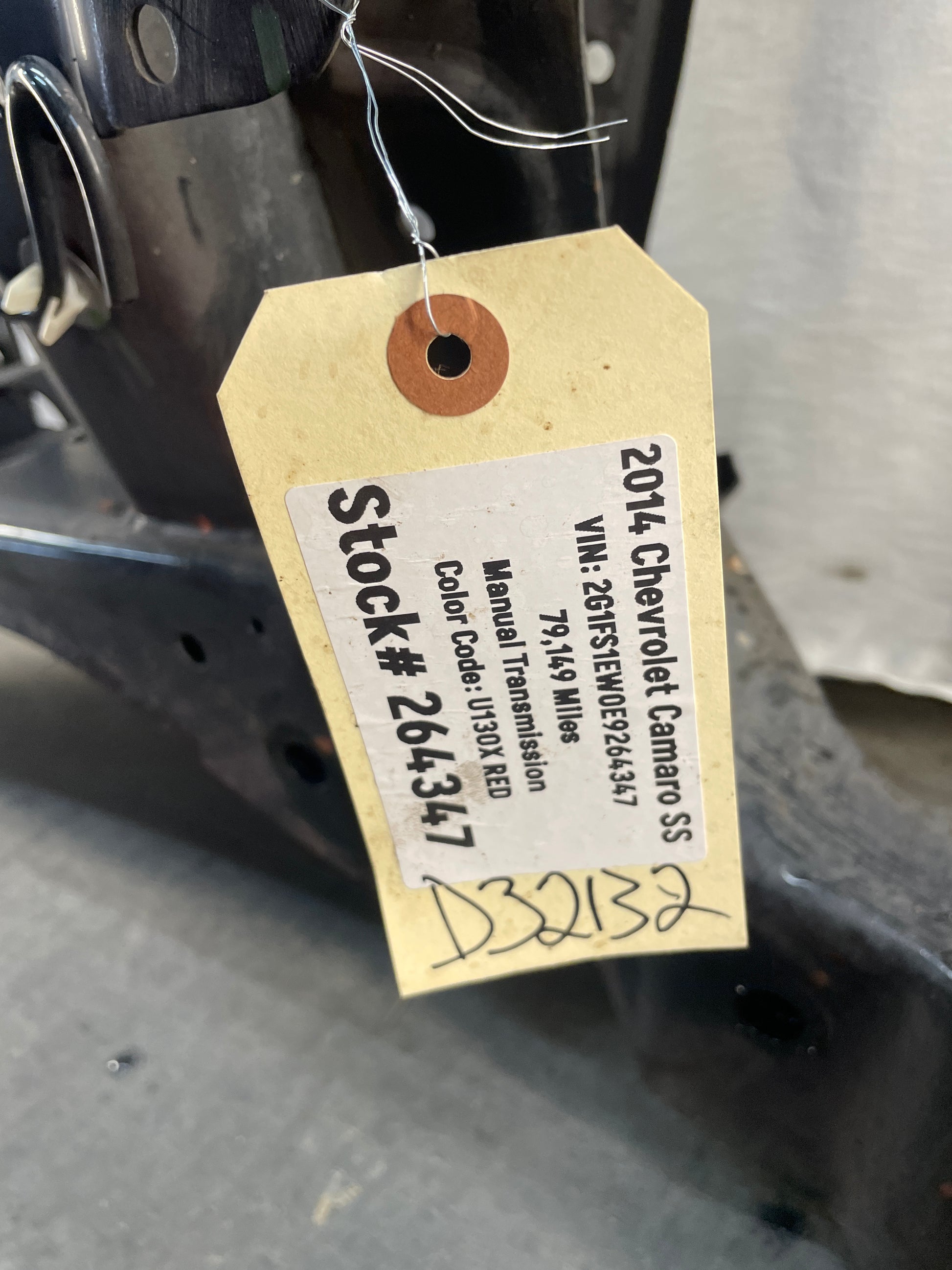 2014 Chevy Camaro SS Bare Rear Cradle Sub Frame K Member OEM - Day's Parts Yard