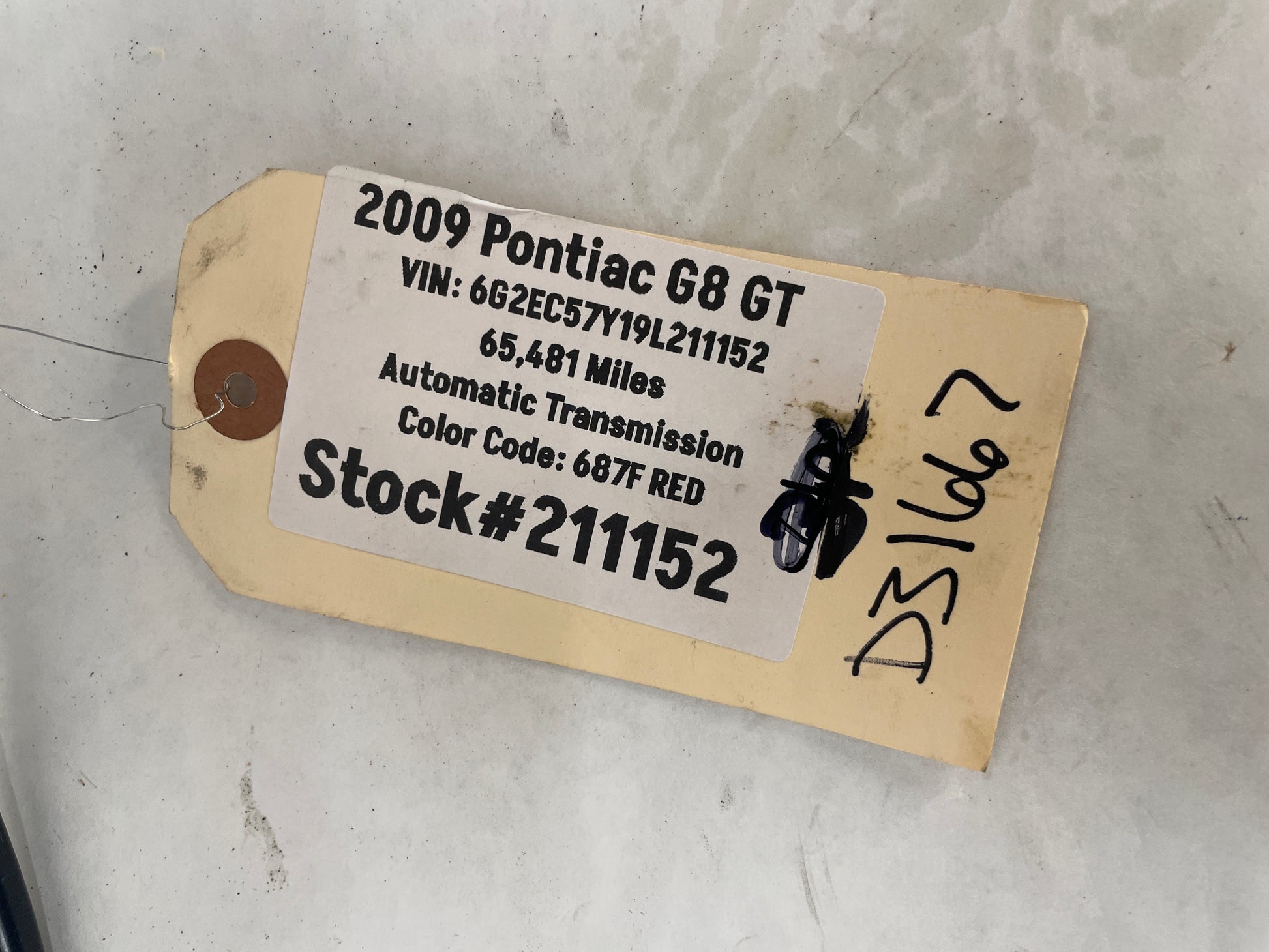 2009 Pontiac G8 GT EVAP Intake Purge Line Hose Tube OEM - Day's Parts Yard