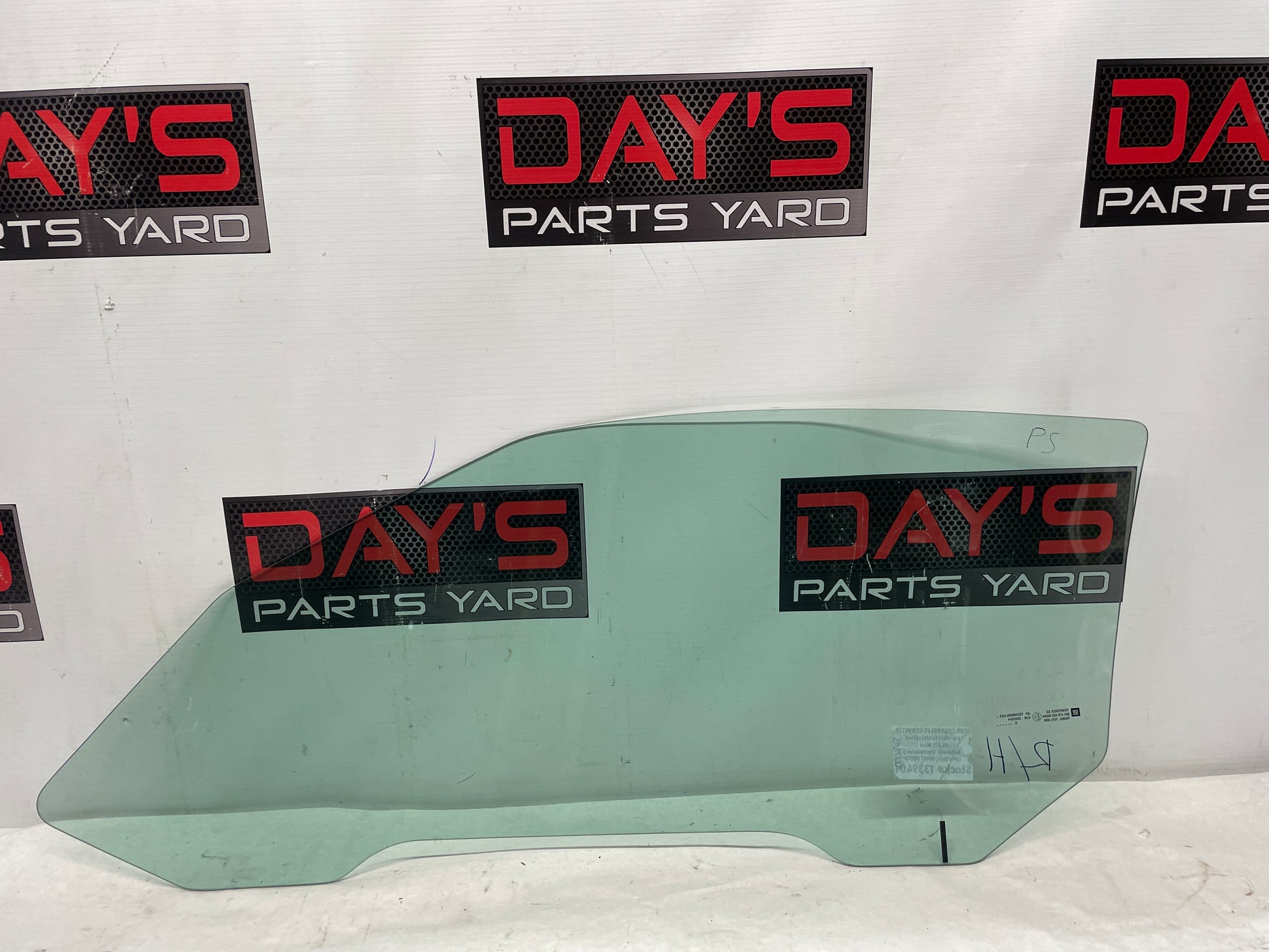 2005 Chevy C6 Corvette RH Passenger Door Window Glass OEM - Day's Parts Yard