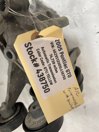 2005 Pontiac GTO AC Air Conditioner Compressor w/ Bracket & Hardware OEM