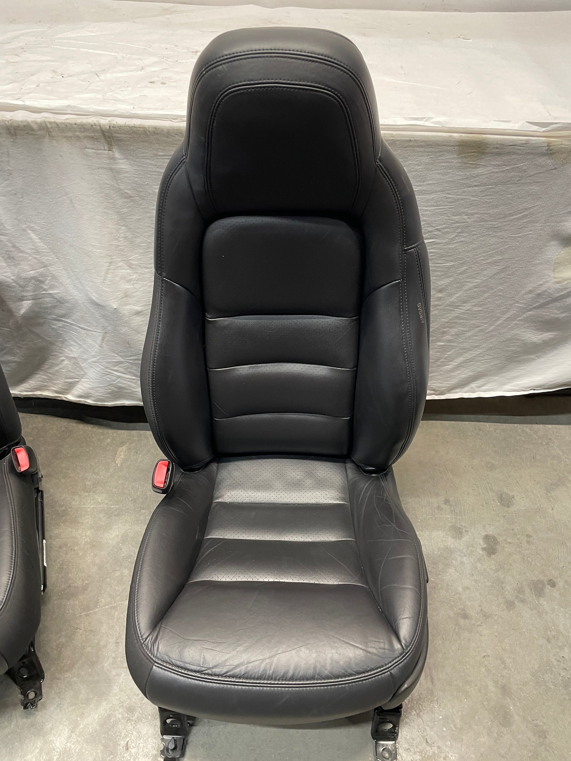 2011 Chevy C6 Corvette Grand Sport Seats Front RH & LH Black Leather OEM - Day's Parts Yard