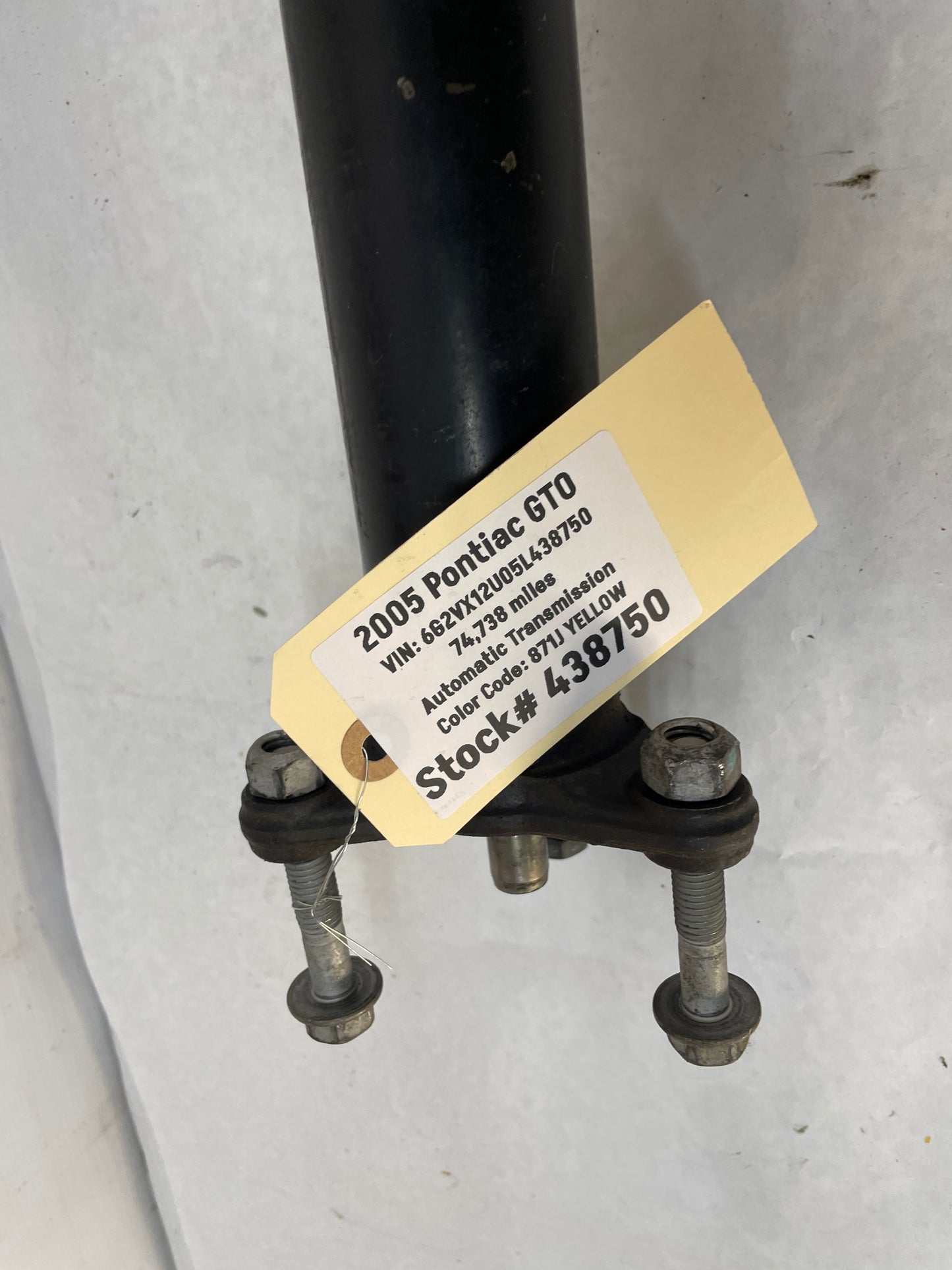 2005 Pontiac GTO Drive Propeller Shaft Driveshaft OEM