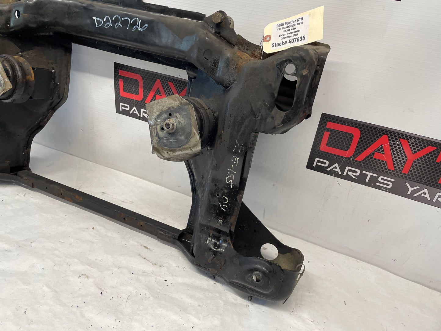 2005 Pontiac GTO Front Suspension Engine Cradle K Member Sub Frame OEM - Day's Parts Yard