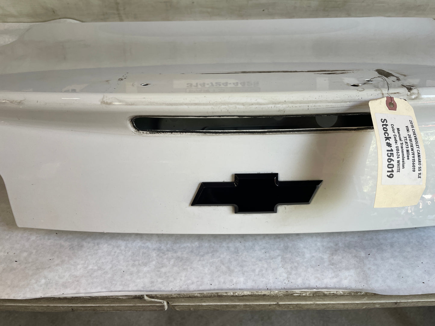 2015 Chevy Camaro SS Trunk Deck Lid OEM - Day's Parts Yard