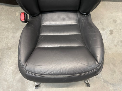 2011 Chevy C6 Corvette Grand Sport Seats Front RH & LH Black Leather OEM - Day's Parts Yard