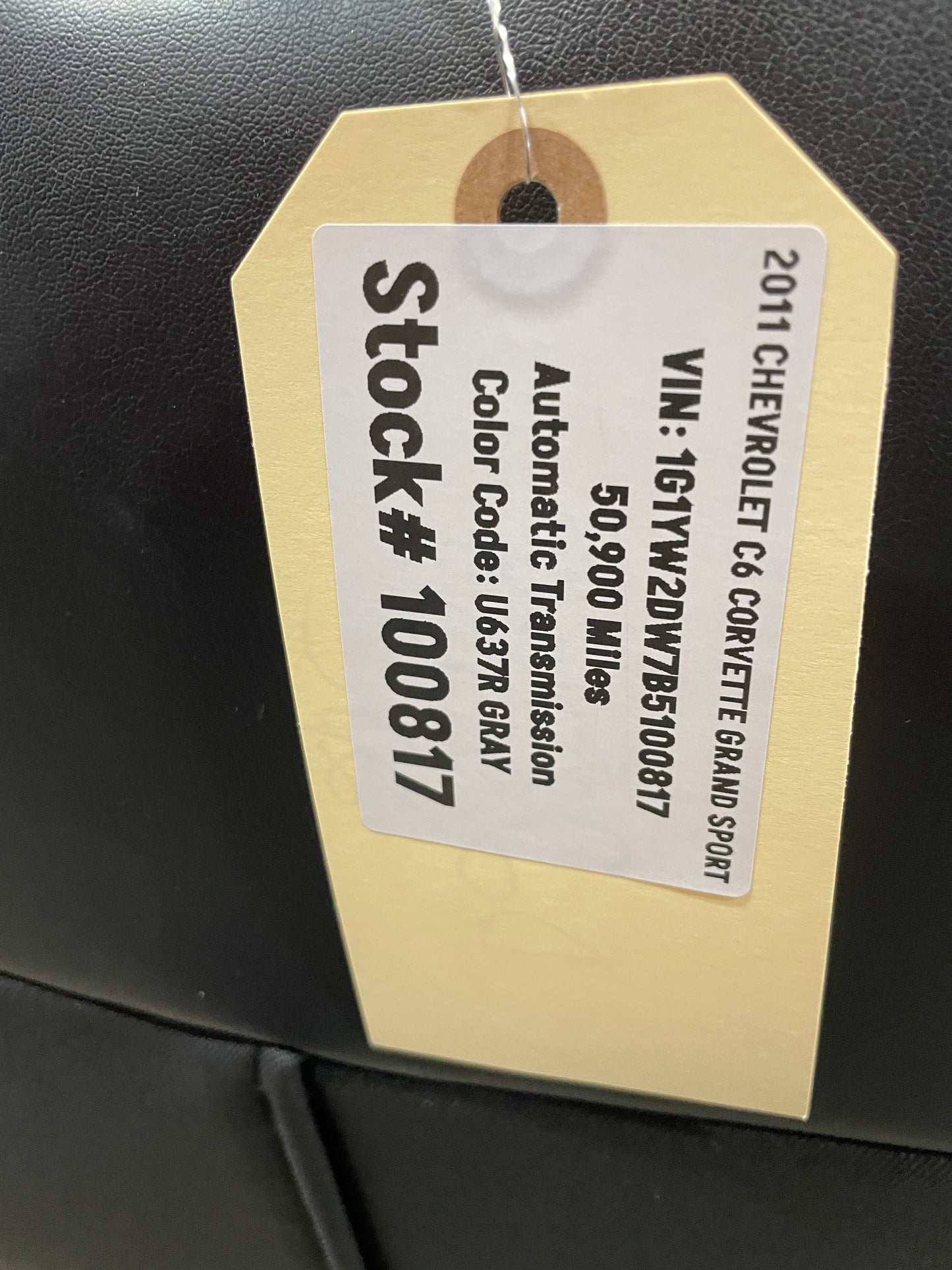 2011 Chevy C6 Corvette Grand Sport Seats Front RH & LH Black Leather OEM - Day's Parts Yard