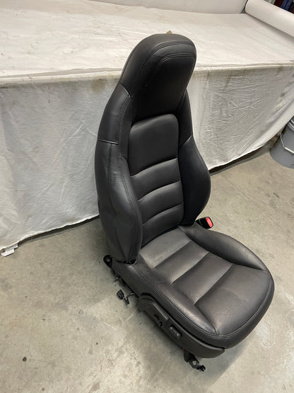 2011 Chevy C6 Corvette Grand Sport Seats Front RH & LH Black Leather OEM - Day's Parts Yard