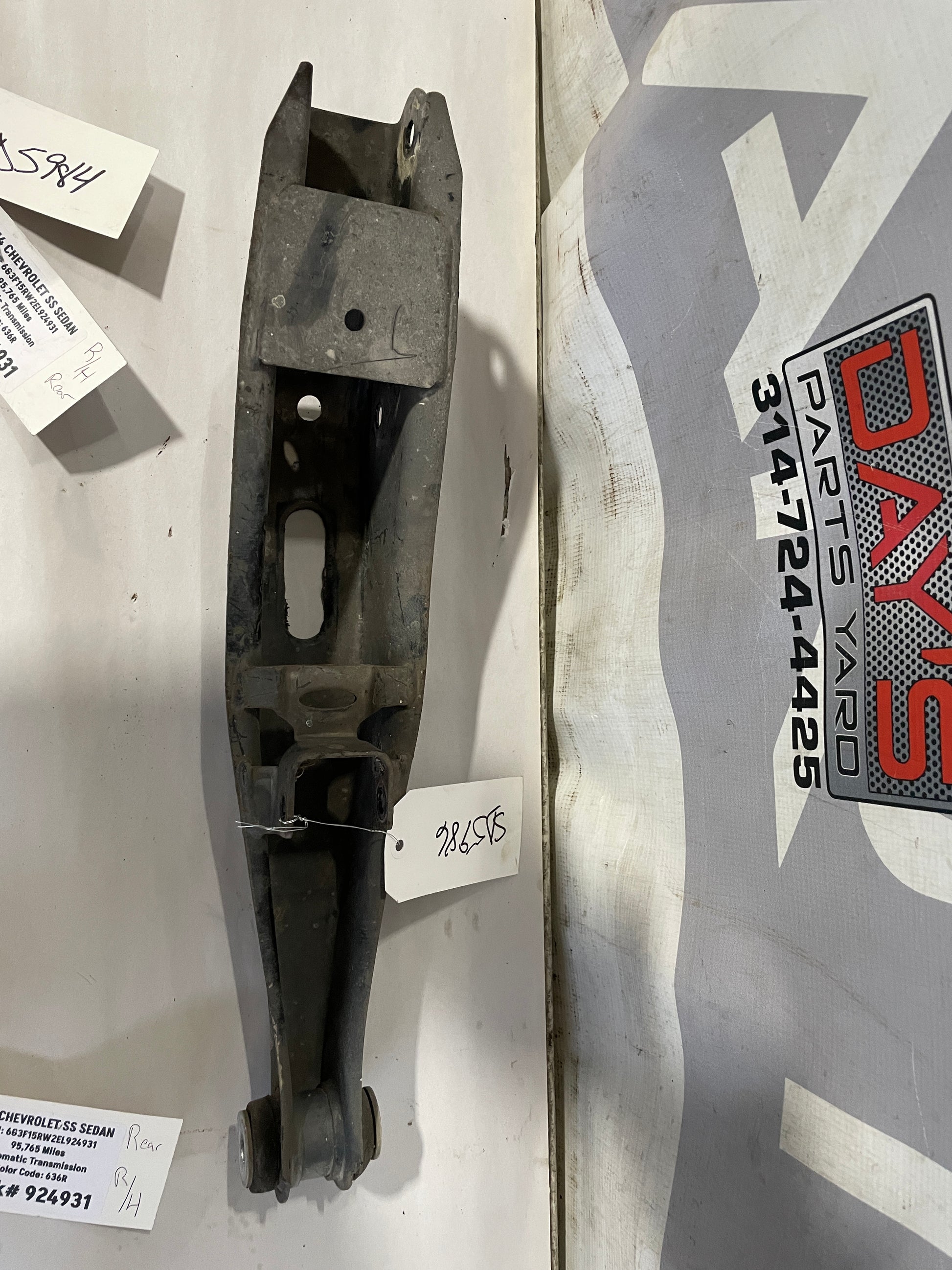2014 Chevy SS Sedan Rear LH Driver Lower Suspension Control Arm - Day's Parts Yard
