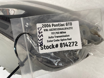 2006 Pontiac GTO LH Driver Head Light Headlight Lamp OEM - Day's Parts Yard