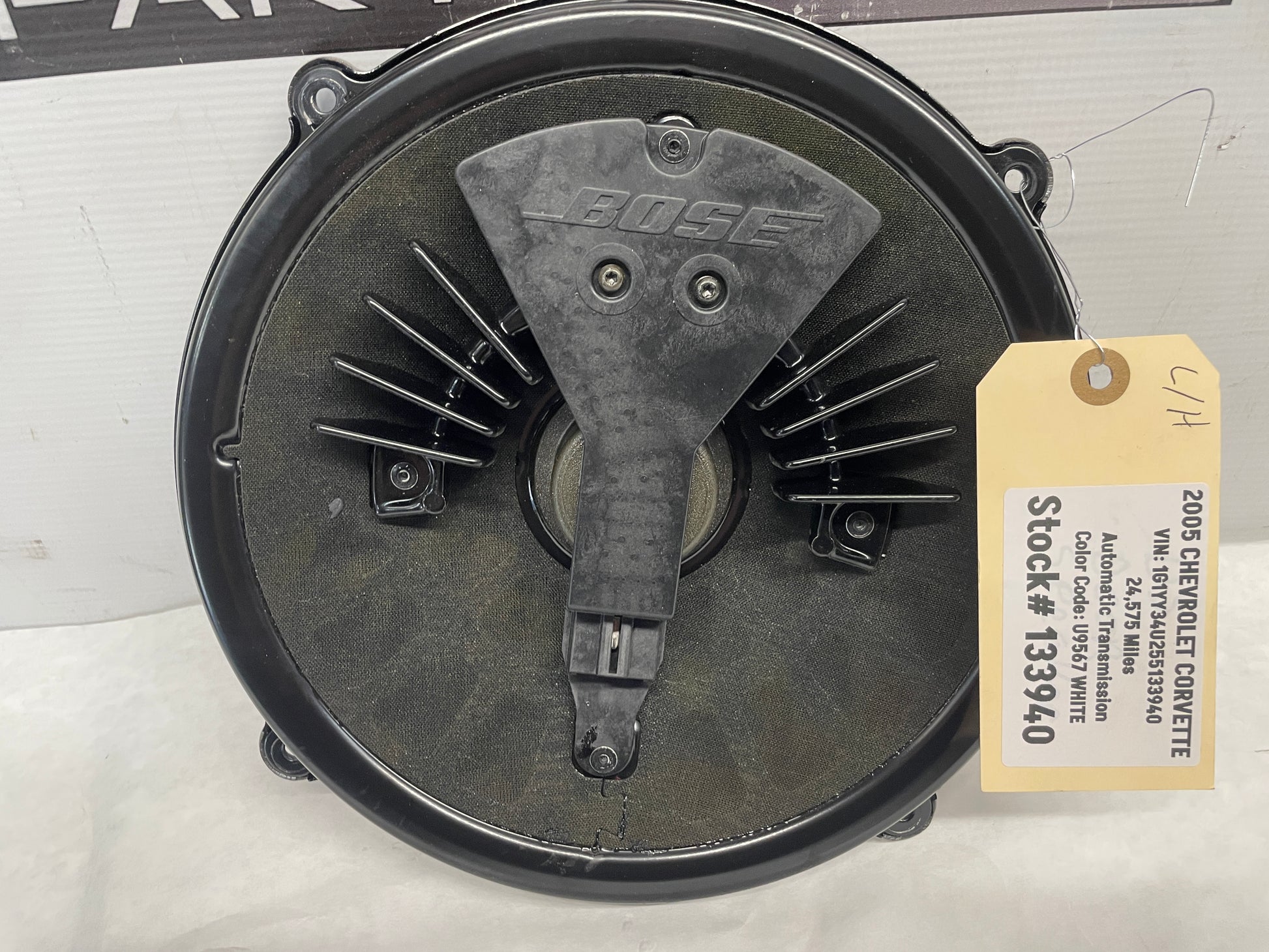 2005 Chevy C6 Corvette LH Driver Front Door Bose Speaker OEM - Day's Parts Yard