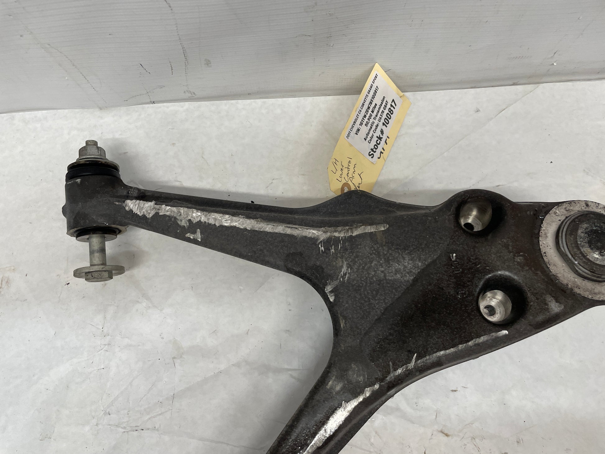 2011 Chevy C6 Corvette Grand Sport LH Driver Front Lower Control Arm OEM - Day's Parts Yard