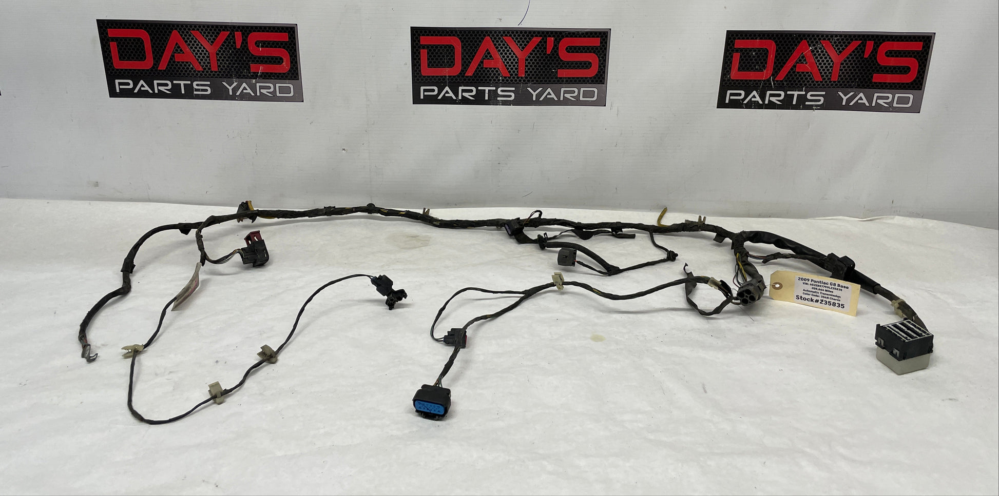 2009 Pontiac G8 Base Radiator Core Support Head Light Lamp Wiring Wire Harness OEM - Day's Parts Yard