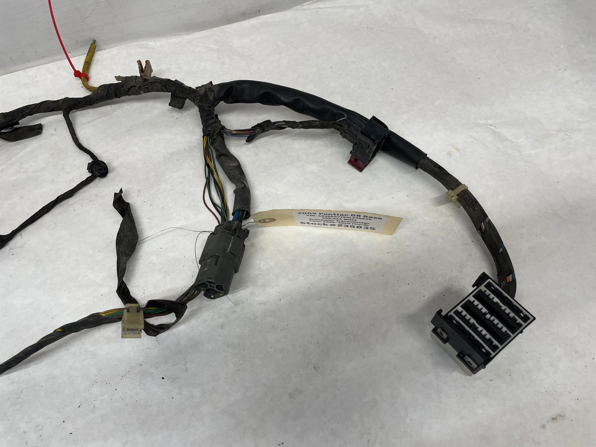 2009 Pontiac G8 Base Radiator Core Support Head Light Lamp Wiring Wire Harness OEM - Day's Parts Yard