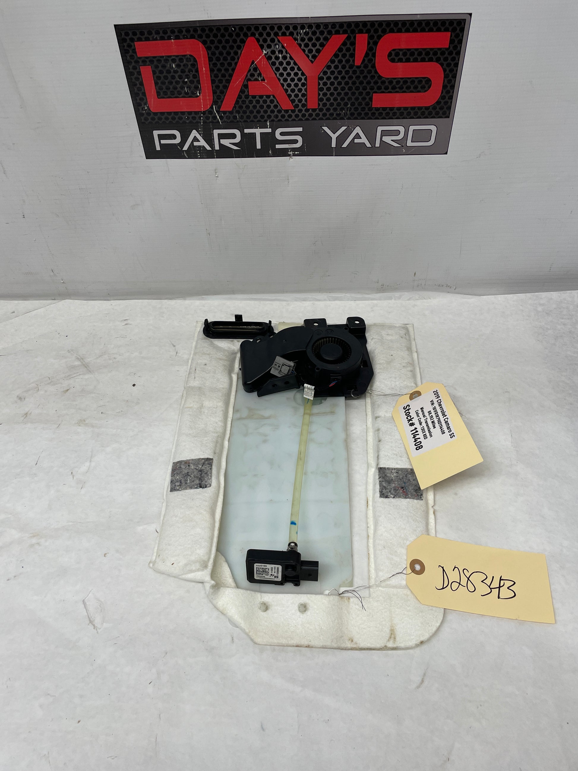 2019 Chevy Camaro SS Recaro RH Passenger Front Bottom Seat Mat OEM - Day's Parts Yard