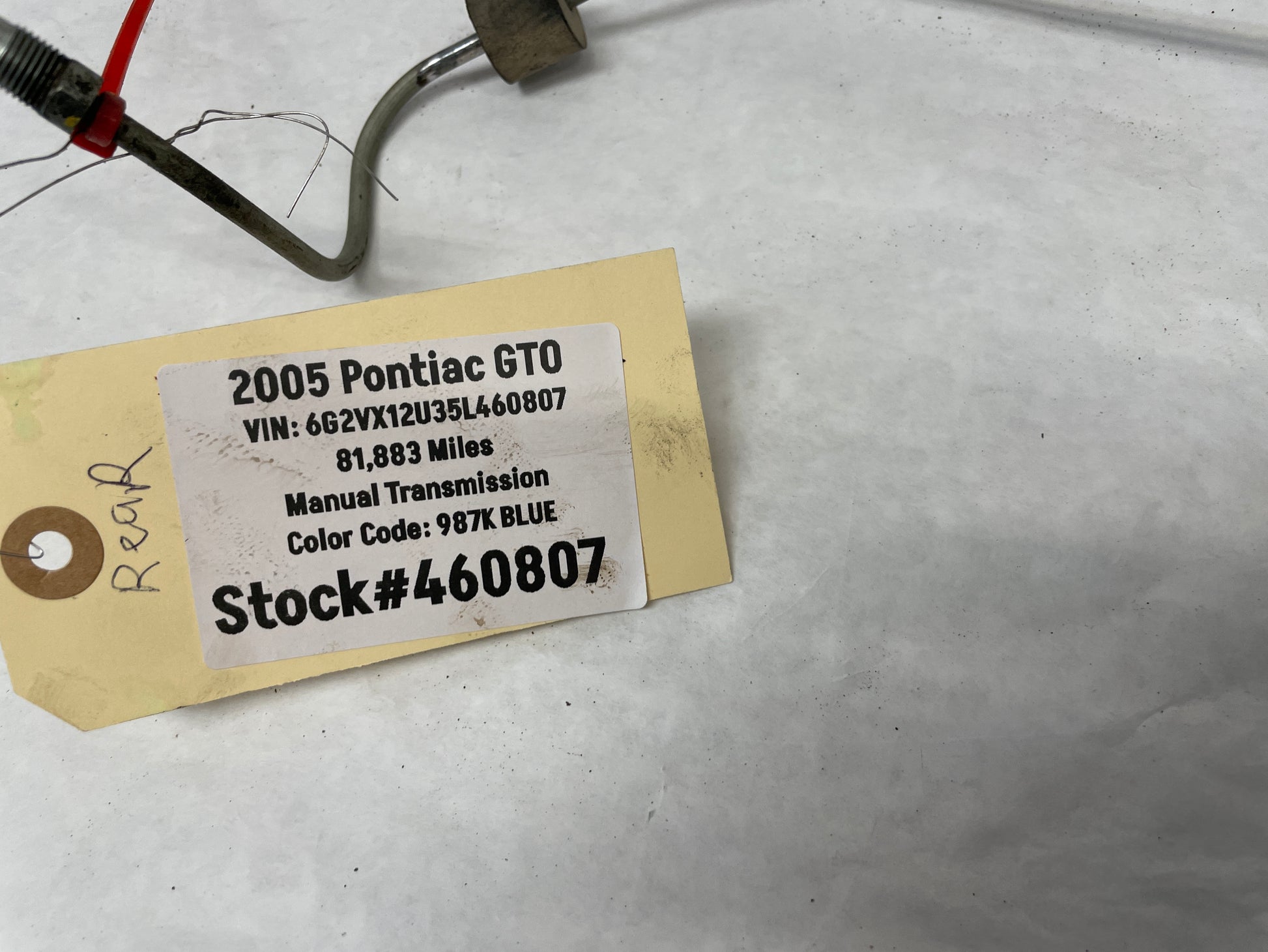 2005 Pontiac GTO RH & LH Rear Control Arm Brake Lines Hoses Tubes OEM - Day's Parts Yard