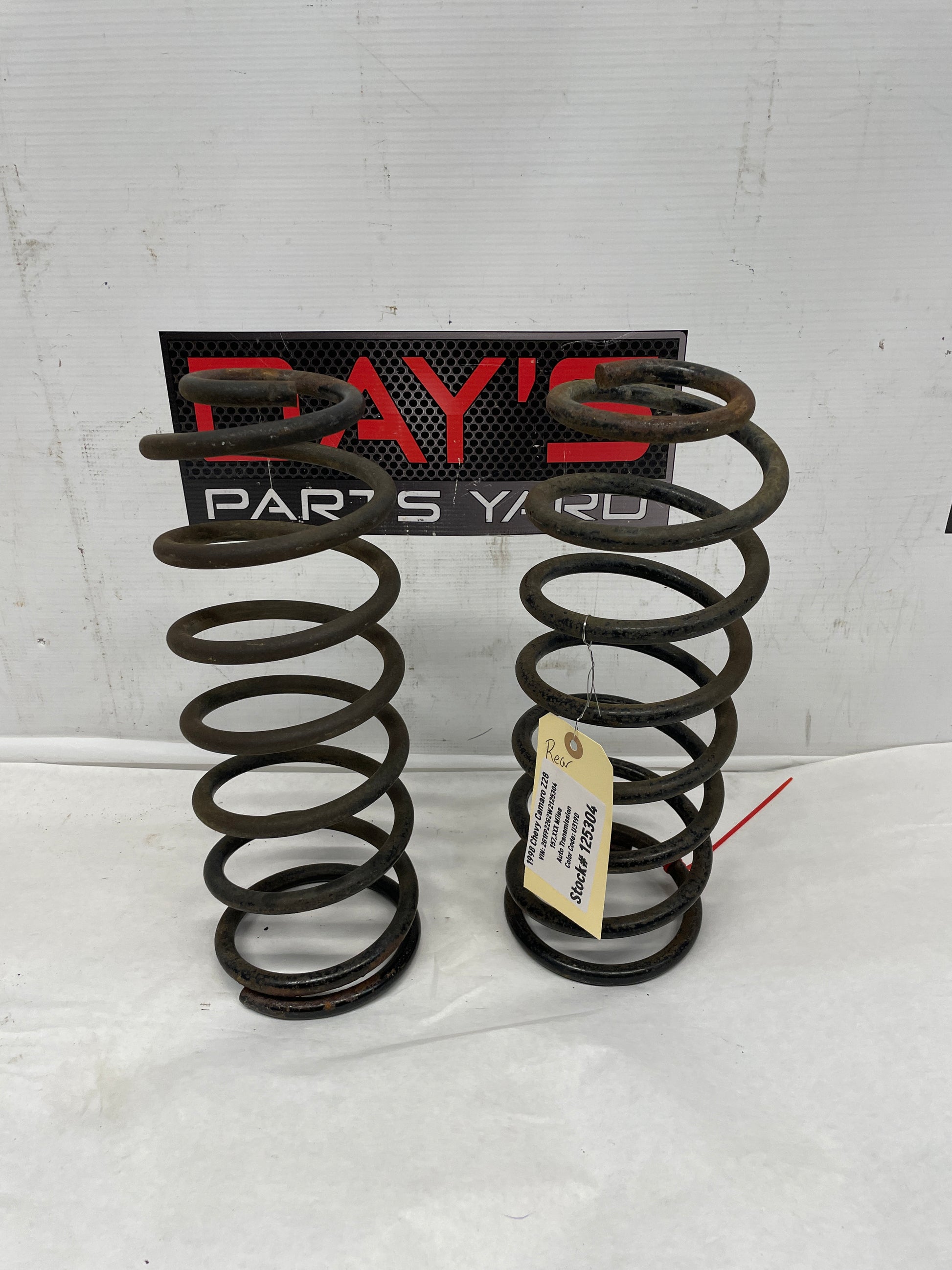 1998 Chevy Camaro Z28 Rear Suspension Coil Springs OEM - Day's Parts Yard