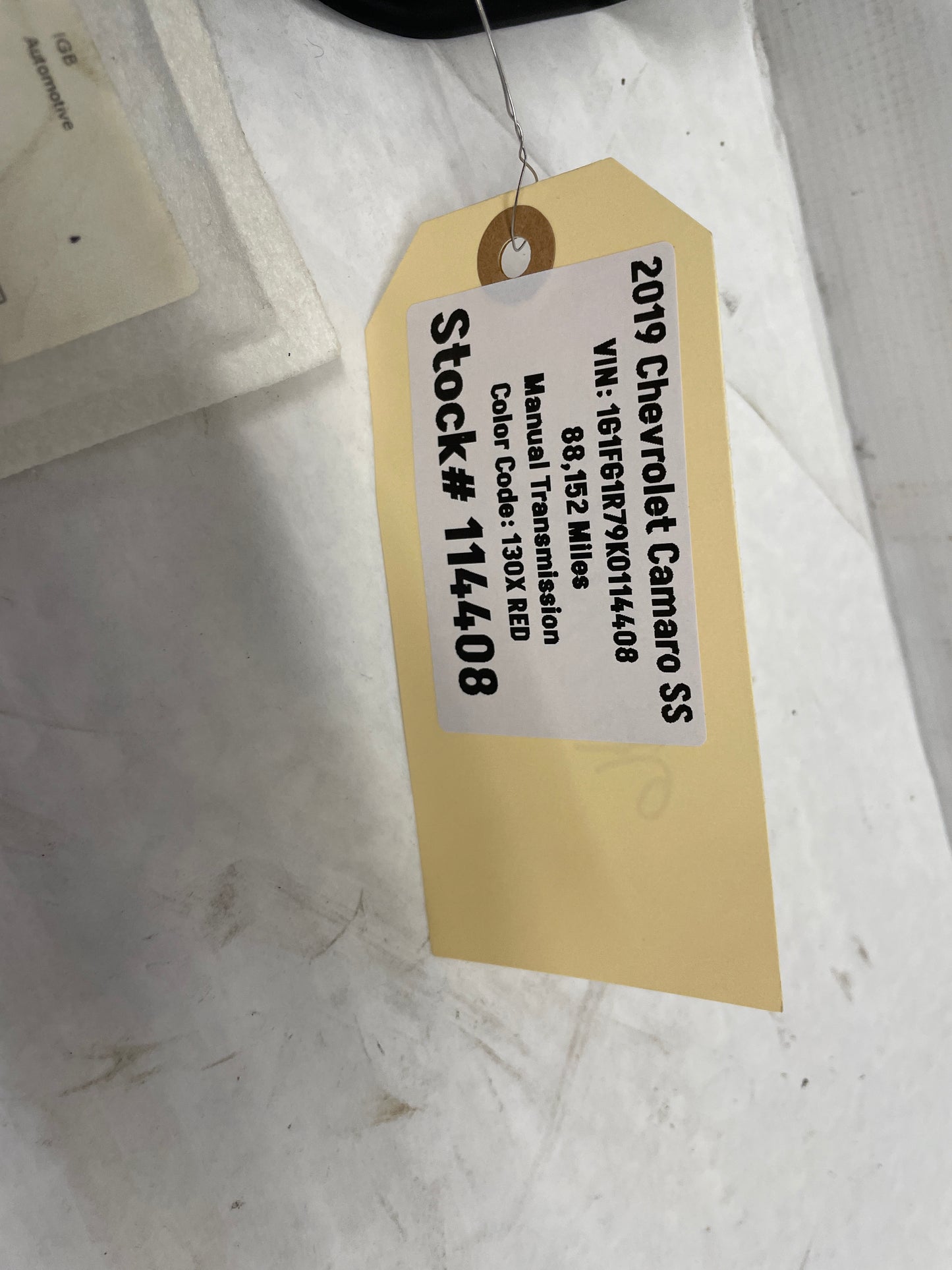 2019 Chevy Camaro SS RH Passenger Seat Back Mat OEM - Day's Parts Yard