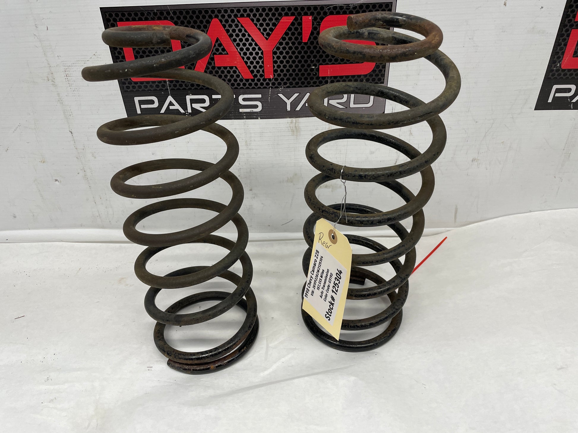 1998 Chevy Camaro Z28 Rear Suspension Coil Springs OEM - Day's Parts Yard