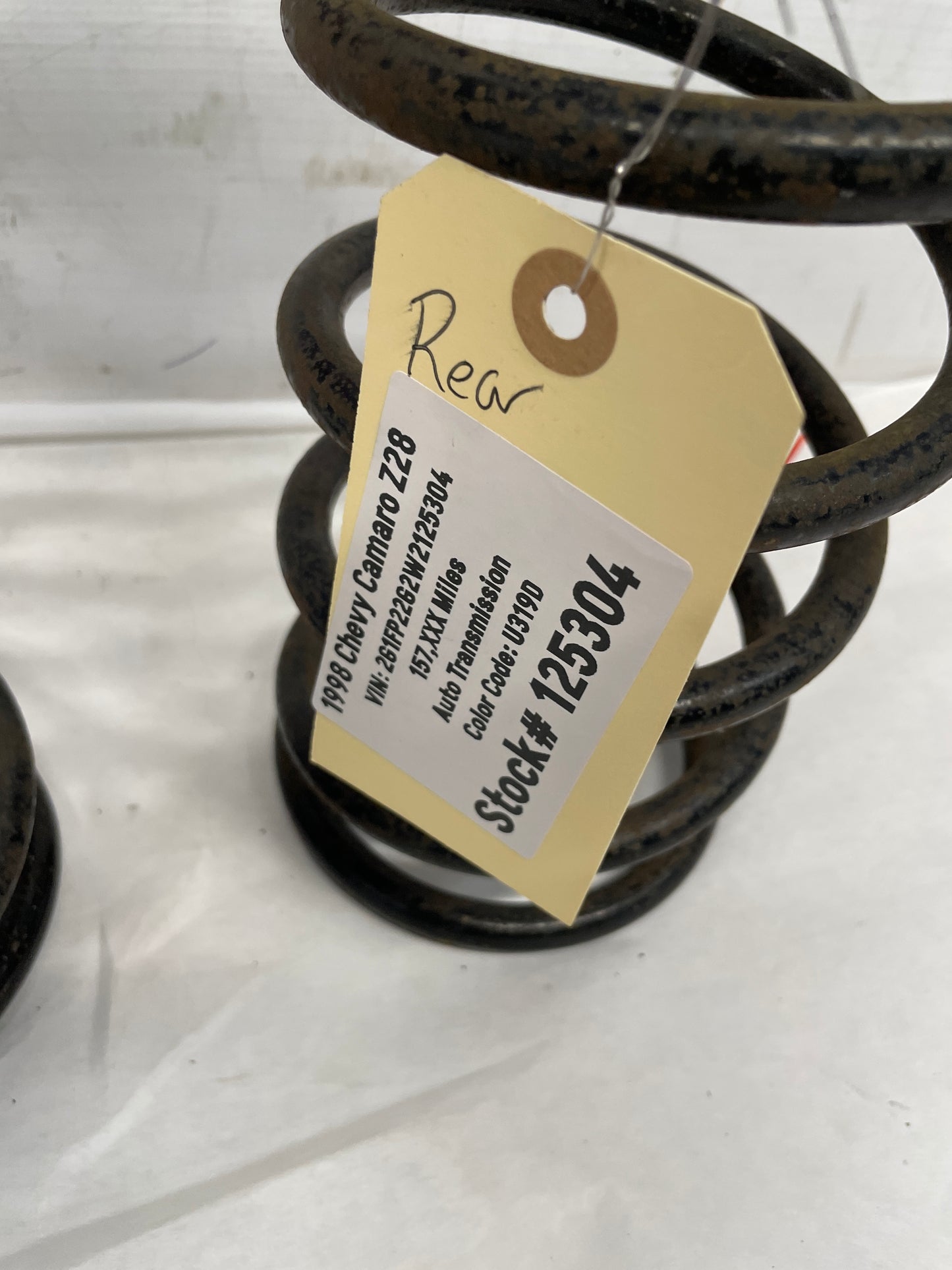 1998 Chevy Camaro Z28 Rear Suspension Coil Springs OEM - Day's Parts Yard