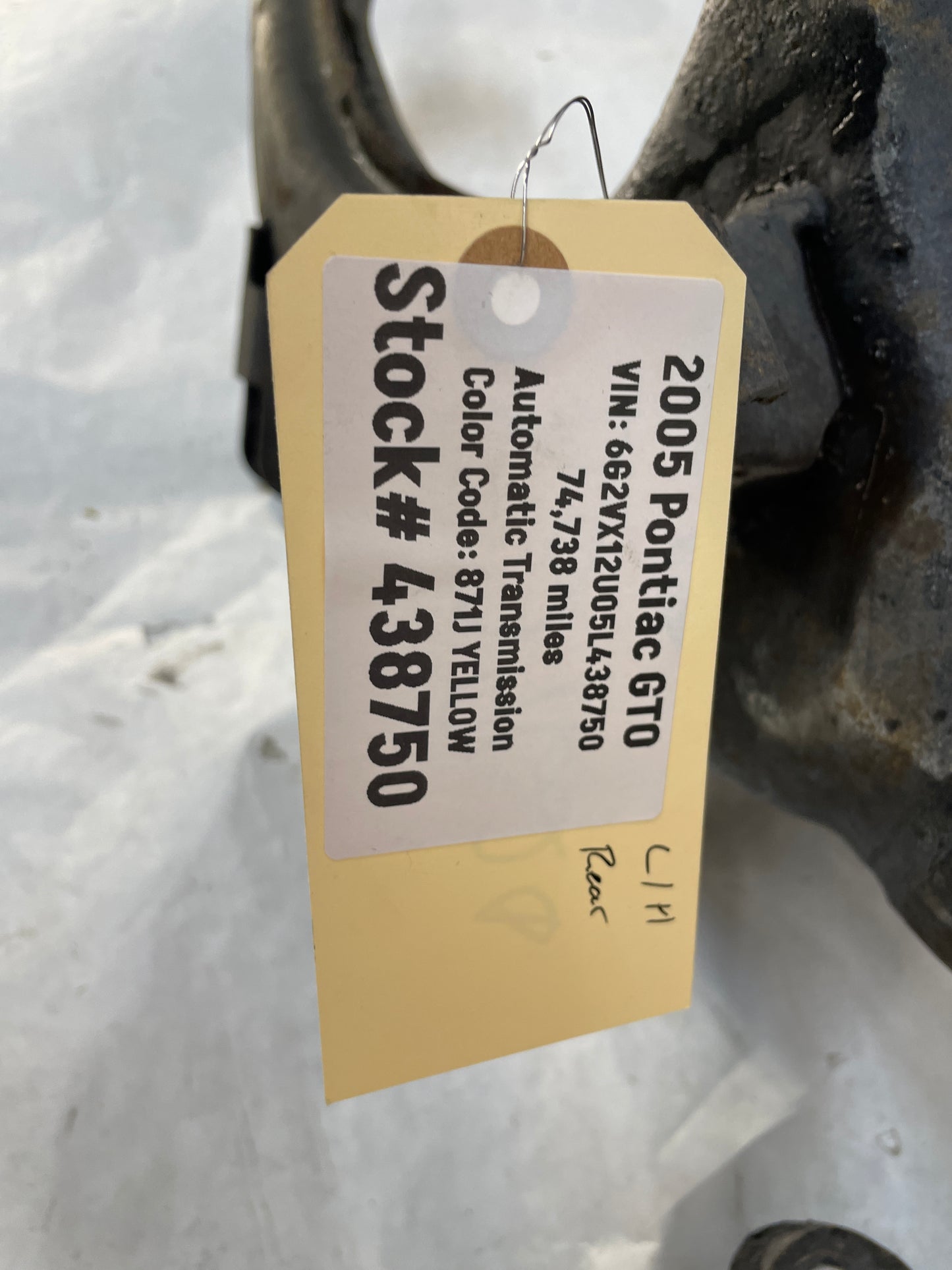 2005 Pontiac GTO LH Driver Rear Suspension Trailing Control Arm OEM