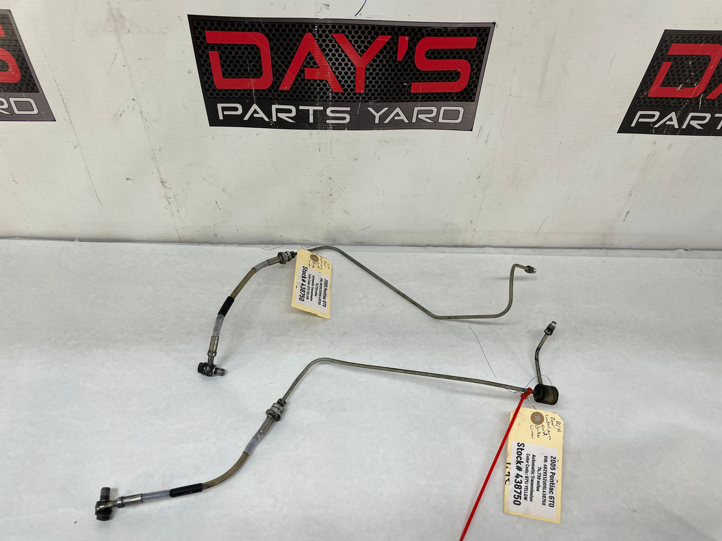 2005 Pontiac GTO RH & LH Rear Control Arm Hard Brake Line OEM