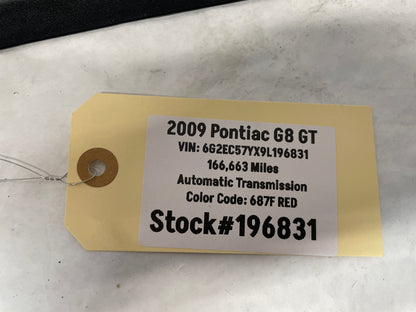 2009 Pontiac G8 GT RH Passenger Rear Door Trim Sill Scuff Kick Panel OEM - Day's Parts Yard