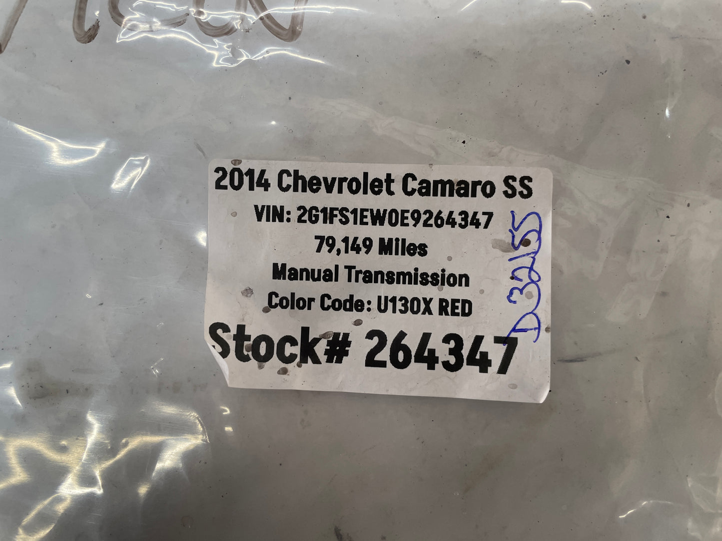 2014 Chevy Camaro SS Rear Suspension Cradle K Member Bolts Hardware OEM - Day's Parts Yard
