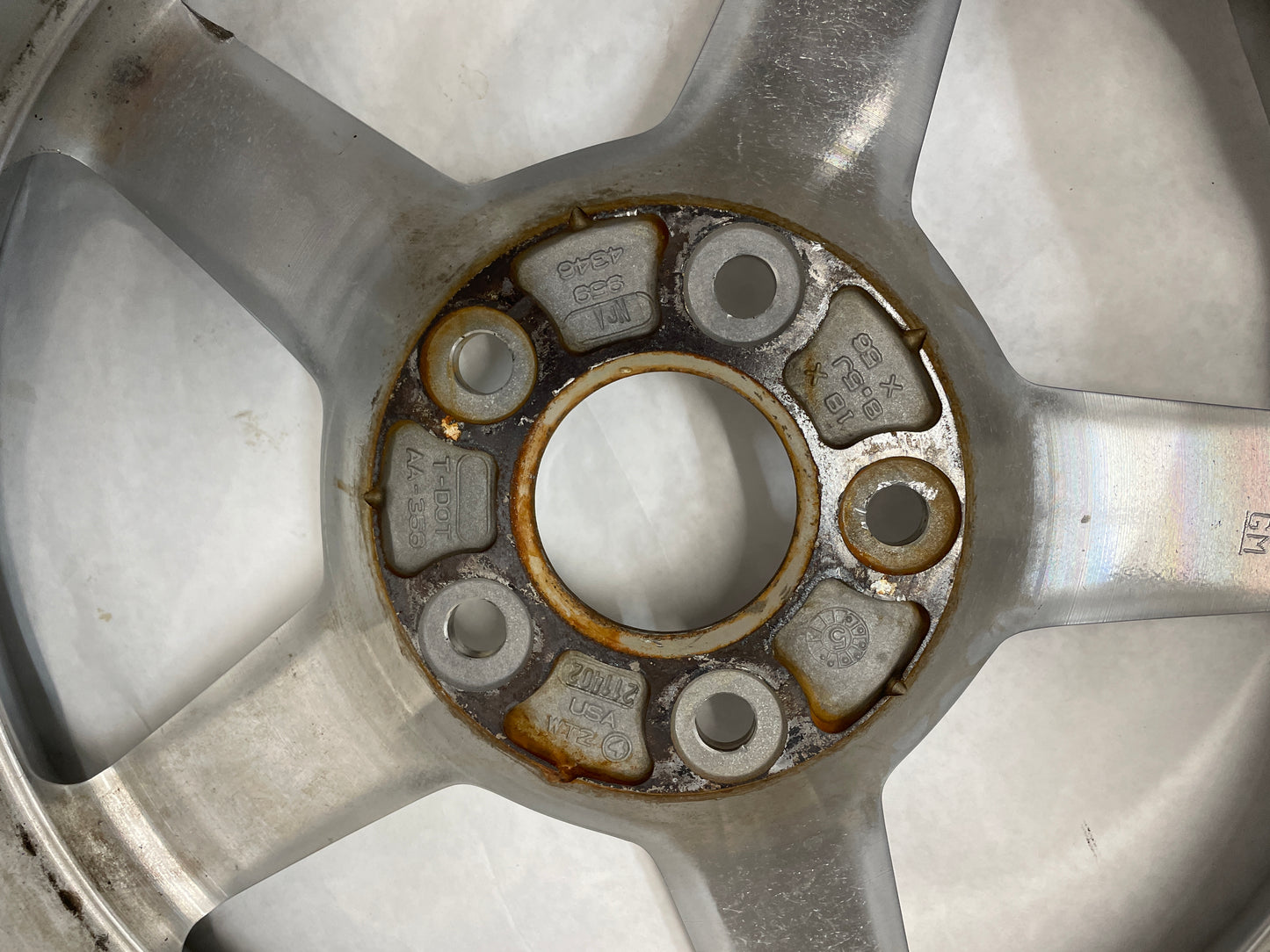 2005 Chevy C6 Corvette Factory OEM Wheels w/ Center Caps 19X8.5 19X10 - Day's Parts Yard