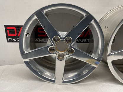 2005 Chevy C6 Corvette Factory OEM Wheels w/ Center Caps 19X8.5 19X10 - Day's Parts Yard