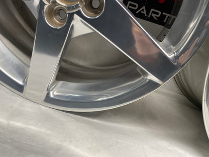 2005 Chevy C6 Corvette Factory OEM Wheels w/ Center Caps 19X8.5 19X10 - Day's Parts Yard