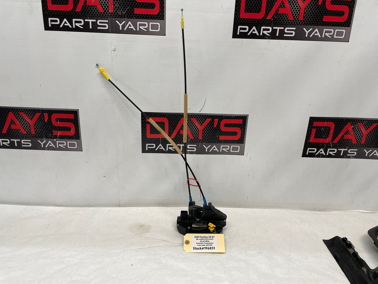 2009 Pontiac G8 GT RH Passenger Rear Door Lock Actuator OEM - Day's Parts Yard