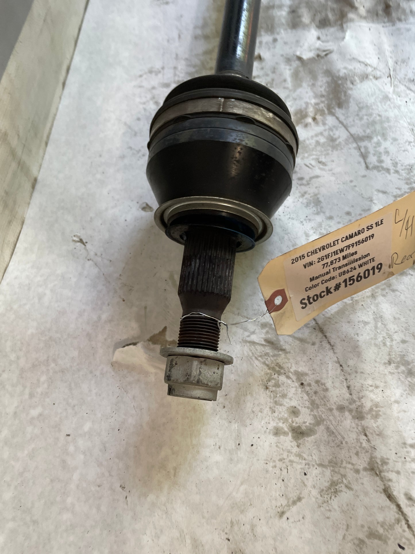 2015 Chevy Camaro SS LH Driver CV Axle Half Shaft OEM - Day's Parts Yard