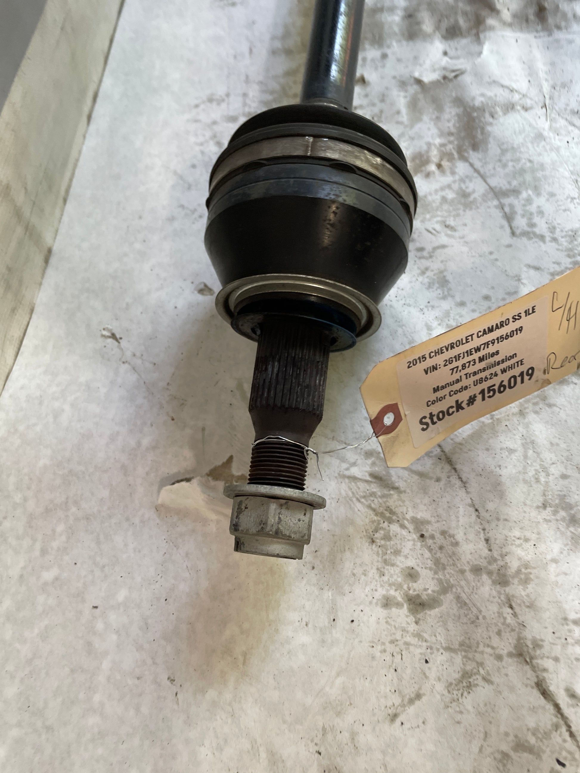 2015 Chevy Camaro SS LH Driver CV Axle Half Shaft OEM - Day's Parts Yard