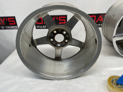 2005 Chevy C6 Corvette Factory OEM Wheels w/ Center Caps 19X8.5 19X10 - Day's Parts Yard