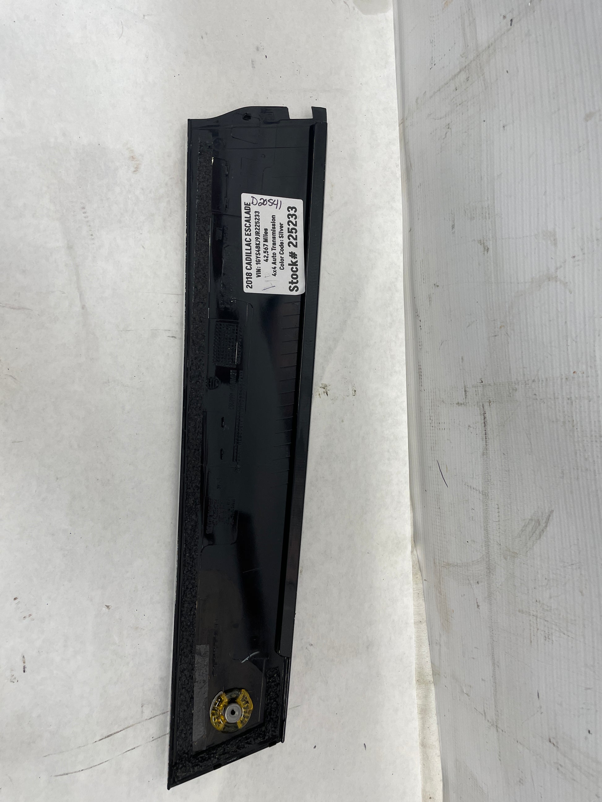 2018 Cadillac Escalade LH Driver Rear Door Window Frame Rear Applique OEM - Day's Parts Yard