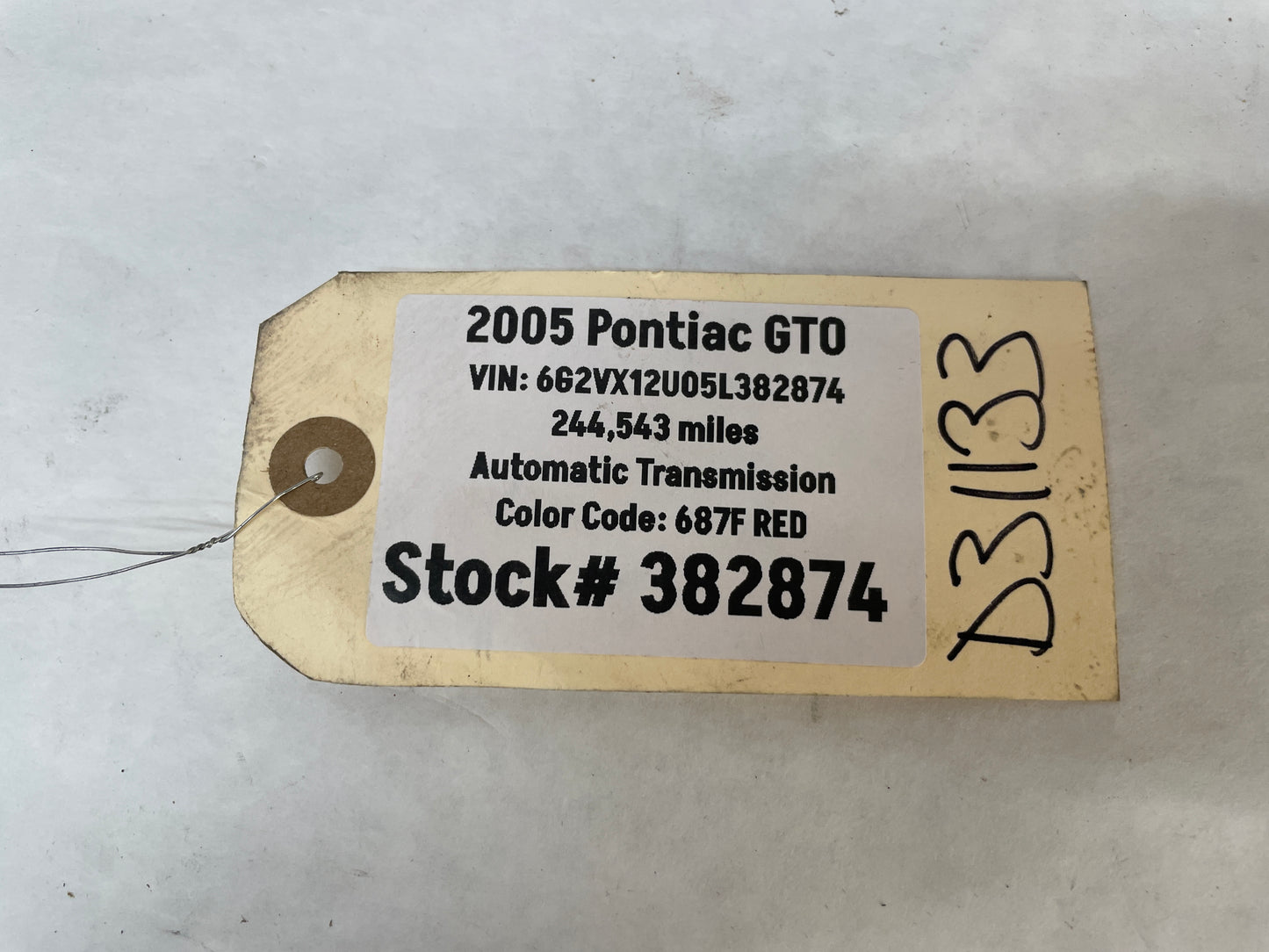 2005 Pontiac GTO RH Passenger Rocker Molding Side Skirt Panel Trim OEM - Day's Parts Yard
