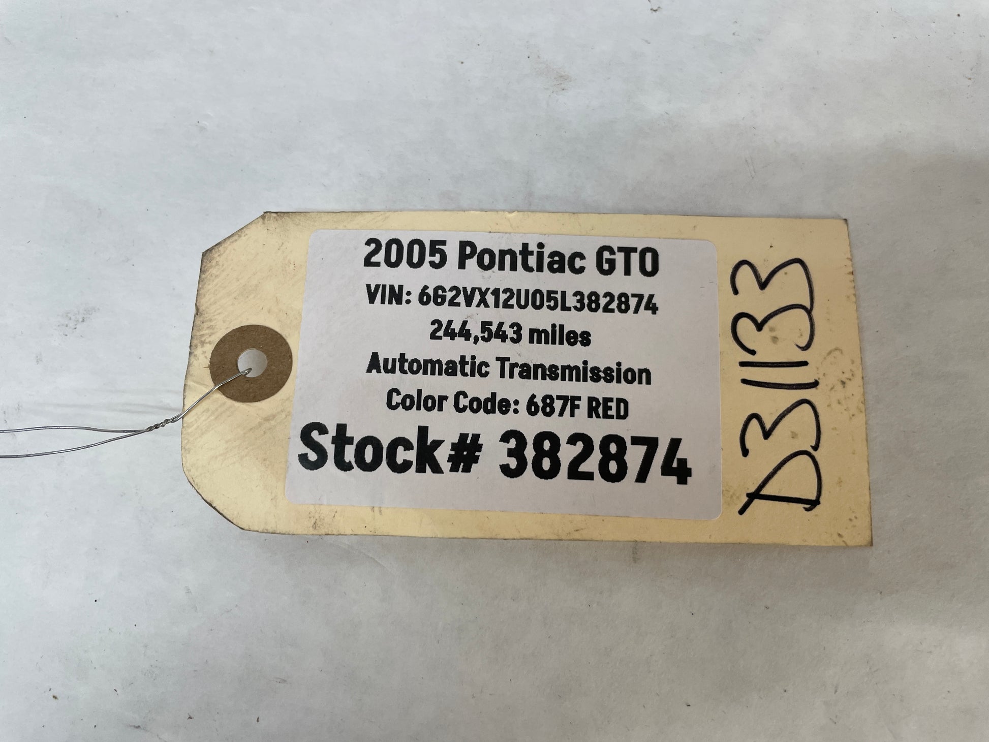2005 Pontiac GTO RH Passenger Rocker Molding Side Skirt Panel Trim OEM - Day's Parts Yard