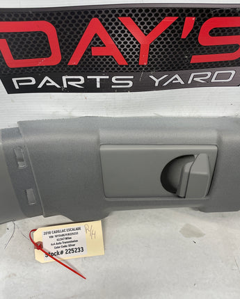 2018 Cadillac Escalade RH Passenger B Pillar Upper Trim Panel Gray OEM