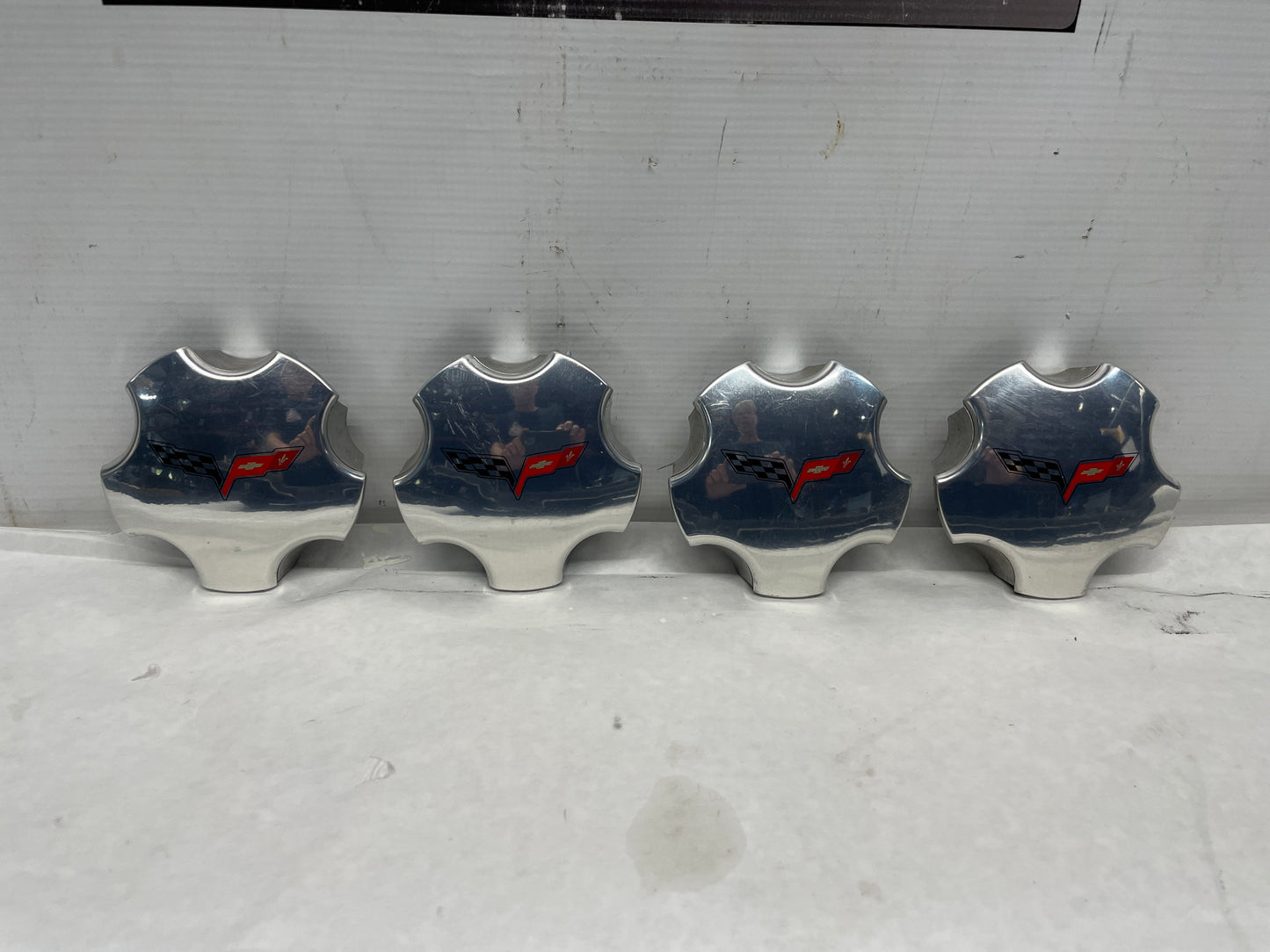 2005 Chevy C6 Corvette Factory OEM Wheels w/ Center Caps 19X8.5 19X10 - Day's Parts Yard