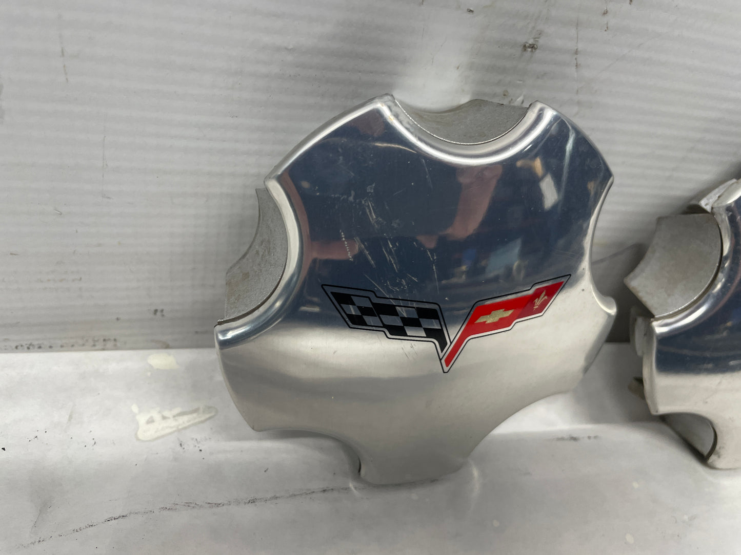 2005 Chevy C6 Corvette Factory OEM Wheels w/ Center Caps 19X8.5 19X10 - Day's Parts Yard