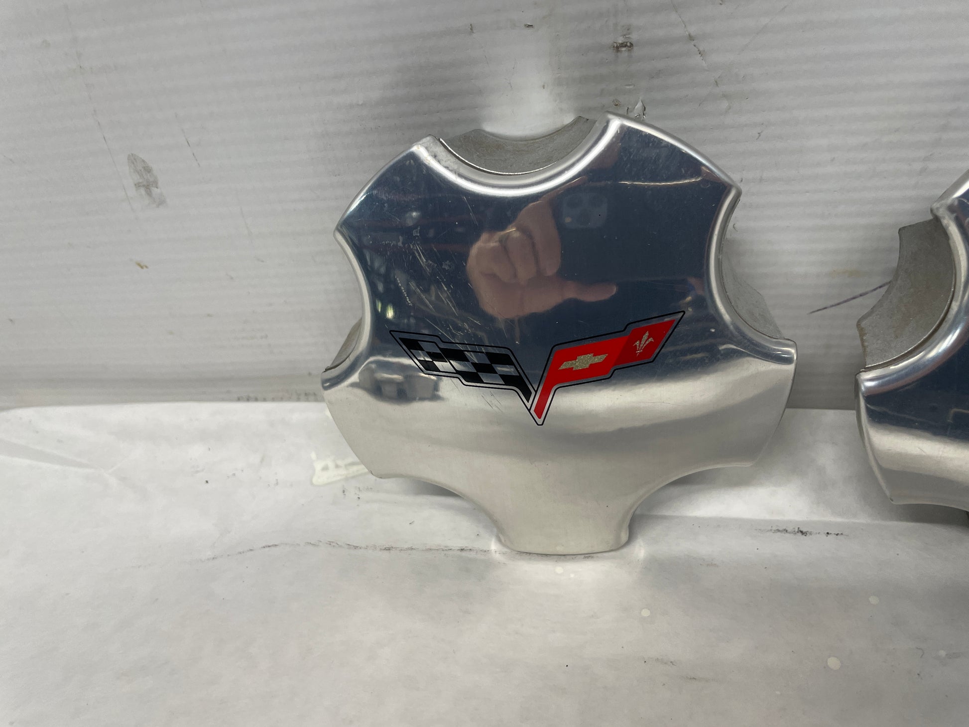 2005 Chevy C6 Corvette Factory OEM Wheels w/ Center Caps 19X8.5 19X10 - Day's Parts Yard