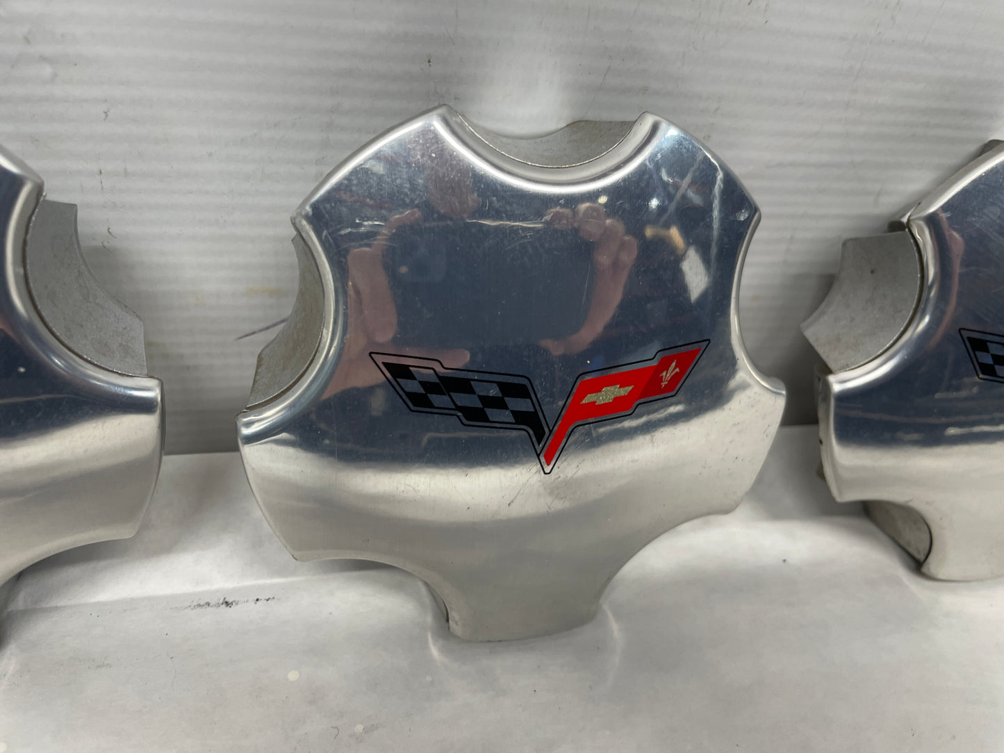 2005 Chevy C6 Corvette Factory OEM Wheels w/ Center Caps 19X8.5 19X10 - Day's Parts Yard